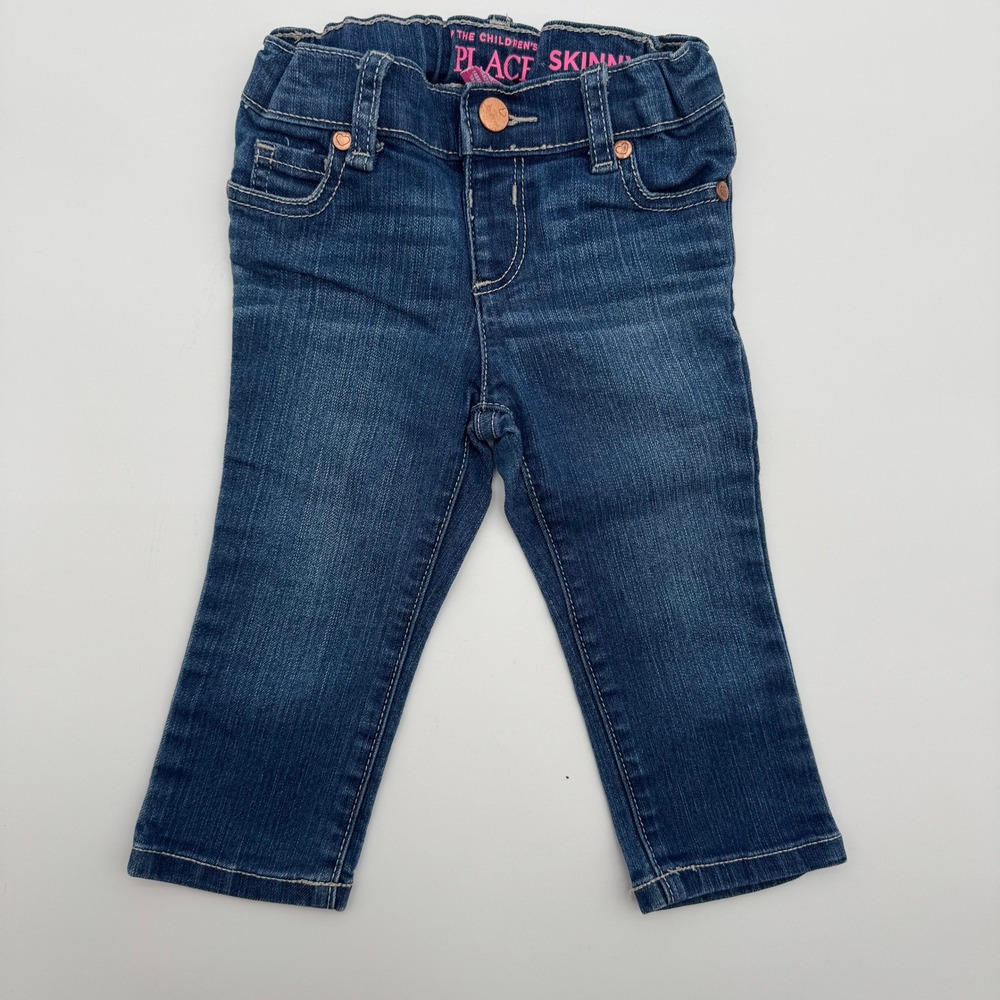 The Children's Place Skinny Jeans Toddler Girls Size 12-18 M‎ Medium Wash Denim